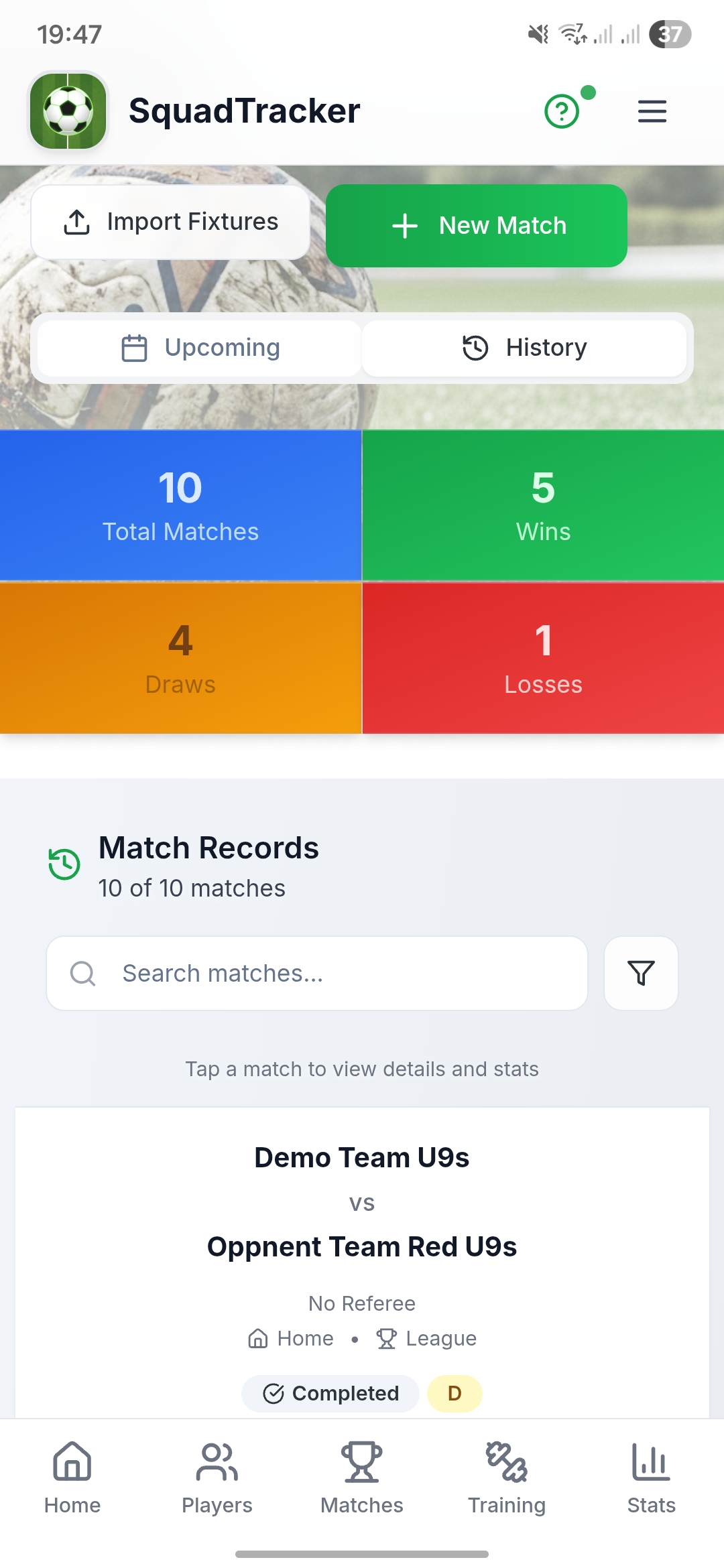 Match History