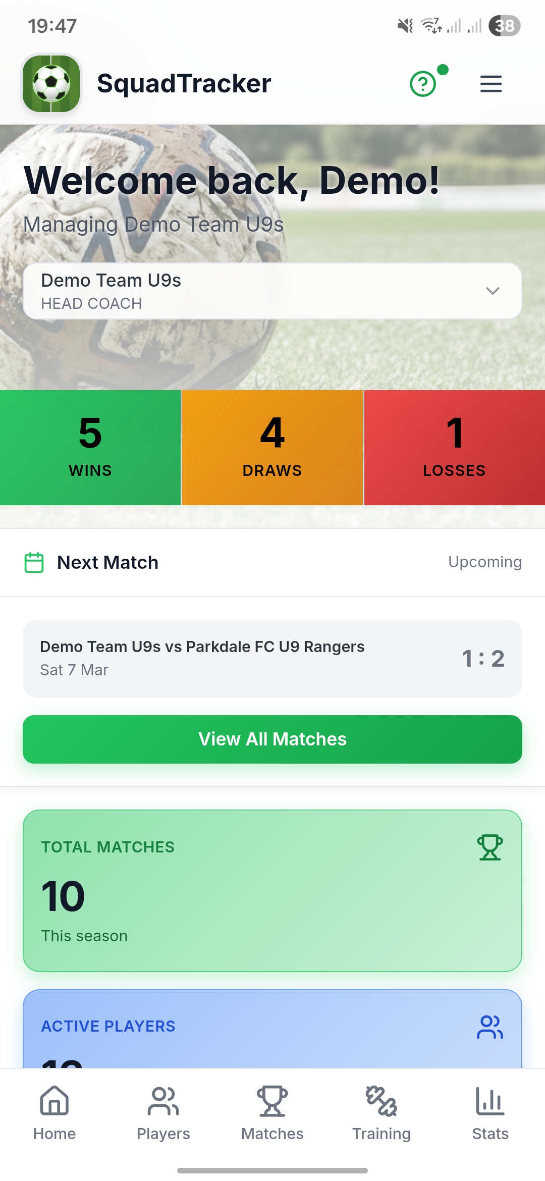 Team Stats at your Fingertips