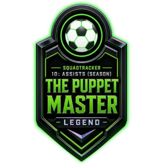The Puppet Master badge — Assists, legend tier