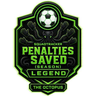 The Octopus badge — Penalties Saved, legend tier