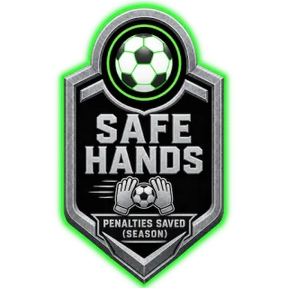 Safe Hands badge — Penalties Saved, silver tier